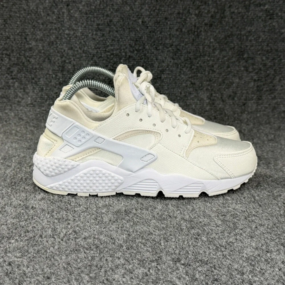Nike Air Huarache Run Shoes Women's 8.5 White Athletic Retro‎ Running Sneakers
